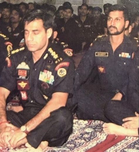 Brigadier Sunil Sheoran (front) and Major Sandeep Unnikrishnan, Ashoka ...