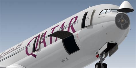 3d Airbus A330 300 Qatar Airways 1145471 Turbosquid