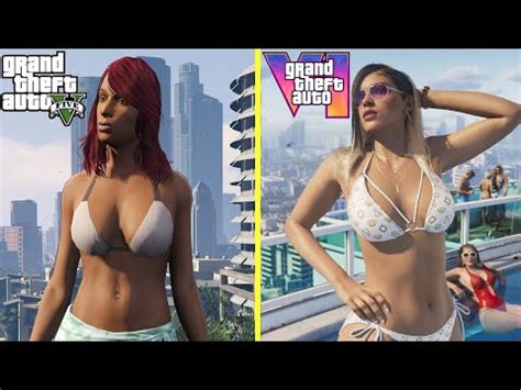 Evolución visual Te mostramos una comparativa gráfica entre GTA 5 y GTA 6