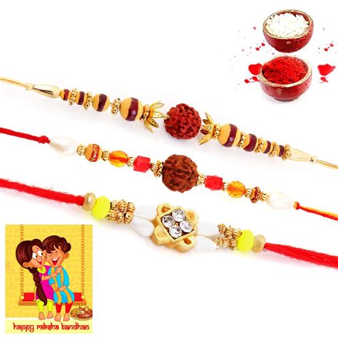 Buy Happy Rakhi 2018 Rakhi Set Bhaiya Bhabhi Rakhi Ts For Brother Raksha Bandhan Ts For