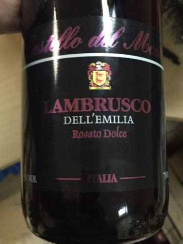 Castello Del Monte Lambrusco Rosato Dolce Dell Emilia Vivino Us