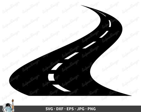 Road SVG Road Swerve Vector Driving Clipart Car Cricut Road Etsy