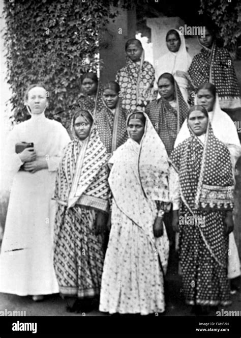 Indian women, missionary, India, undated 1 Stock Photo - Alamy