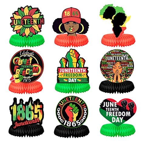 Juneteenth Freedom Day Party Decorations Honeycomb Table Centerpieces 9