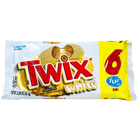 Twix Bars - White Chocolate 6 Fun Size | Candy Funhouse