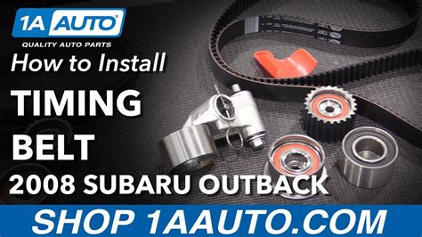 How To Replace Timing Belt Tensioner And Pulleys 06 09 Subaru Outback Youtube