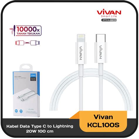 Jual Kabel Data Type C To Lightning Vivan Kcl S Quick Charge W