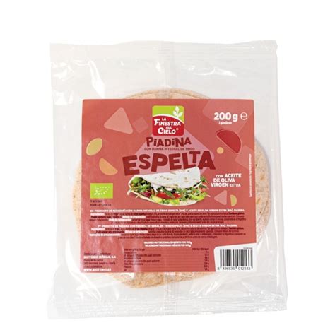 Piadina Con Harina Integral De Trigo Espelta Bio Vegan Gr Finestras