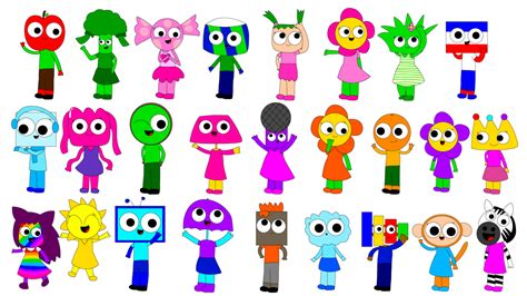 All ABC Children Characters by Awesomesuzy11 on DeviantArt