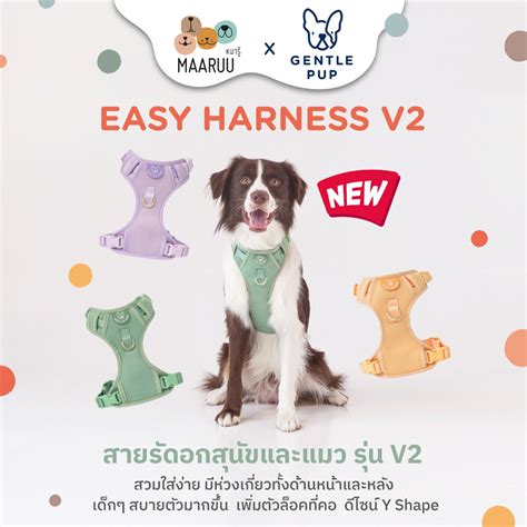 Gentlepup New Easy Harness V2 สายรัดอกสำหรับสุนัข ระบายความร้อนได้ดี