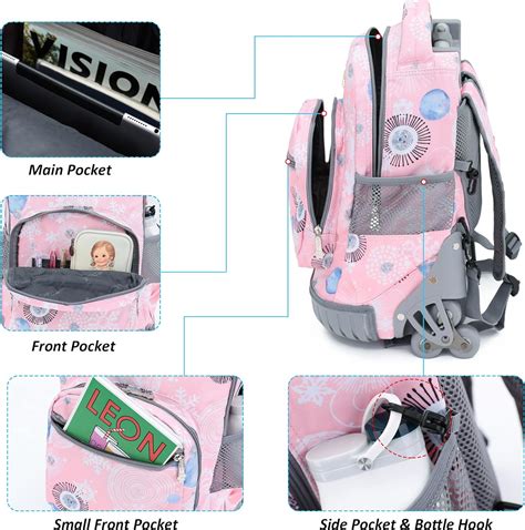 Buy New Tilami 18 Inches Rolling Backpack For Kids Adjustable Laptop