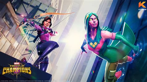 Viv Vision Kate Bishop Join Marvel Contest Of Champions