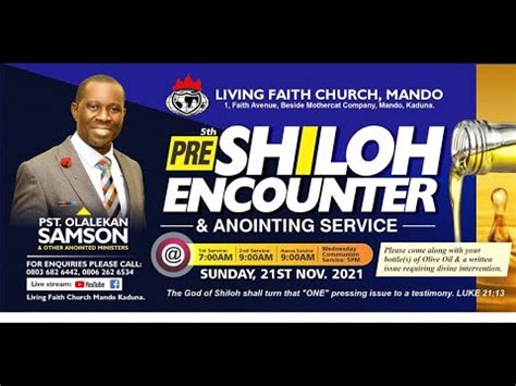 5TH PRE SHILOH ENCOUNTER AND ANOINTING SERVICE 21 NOV 2021 YouTube