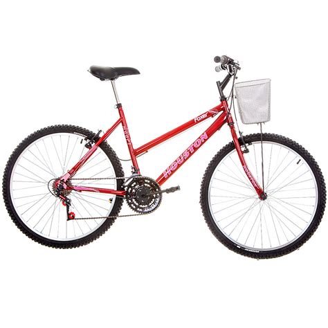 Bicicleta Houston Aro 26 Foxer Maori 21 Marchas Vermelha Supermuffato