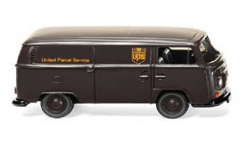 Miniature Volkswagen T2 1 87 Wiking Kastenwagen UPS 1967 Voiture