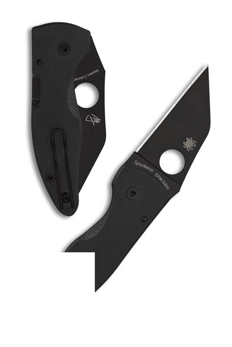 Spyderco Microjimbo Knife Black G 10 2 45 Black C 264 Gpbk Knifegeek