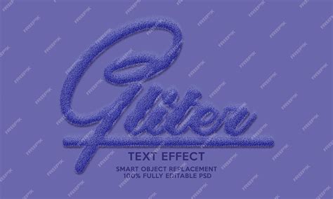 Premium Psd Gliter Text Effect Template