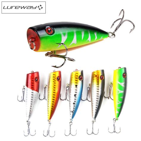 Duro señuelo de pesca 5 colores diferentes 70mm 8g Popper calidad