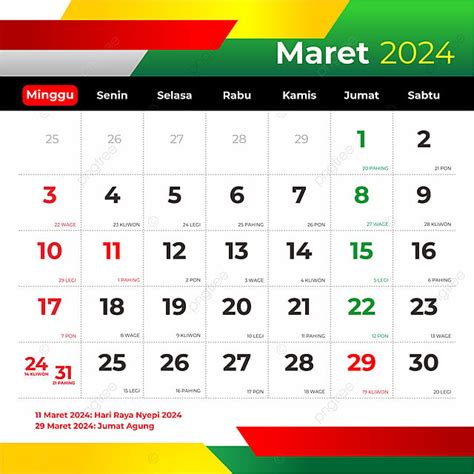 Calendario Marzo 2024 Vector Descarga Gratuita De Plantilla En Pngtree