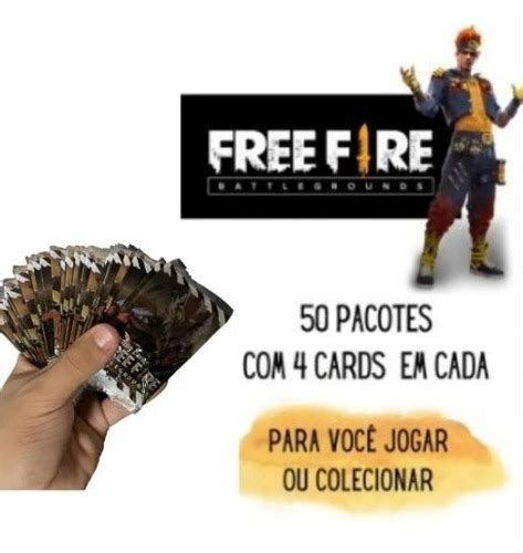 Kit Cards Figurinhas Free Fire Pacotes Promo O Mercadolivre