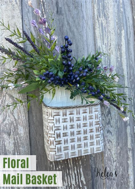 DIY Floral Metal Mail Basket Kelea S Florals