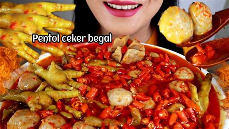 Asmr Bakso Pentol Ceker Begal Asmr Mukbang Indonesia Youtube