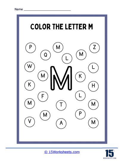 Letter M Worksheets 15