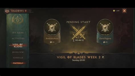 DIABLO IMMORTAL VIGIL OF BLADES WEEK 2 SHADOWS 12 3 23 YouTube