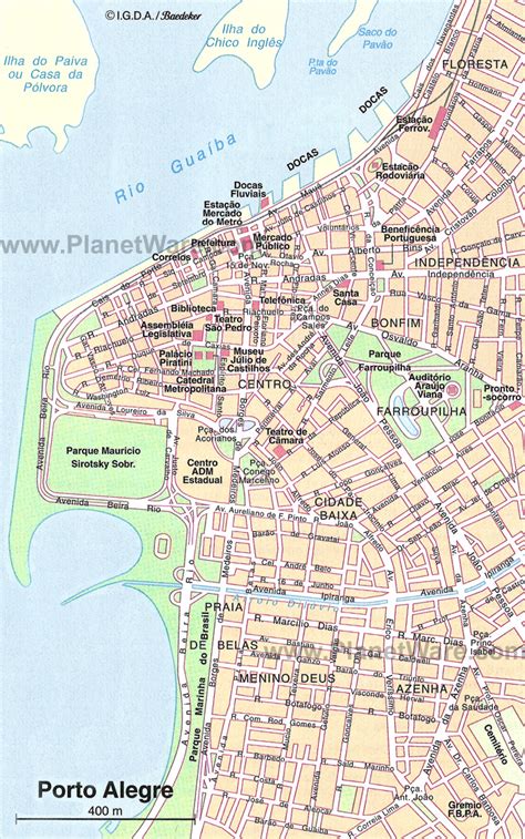 Porto Alegre Map and Porto Alegre Satellite Images