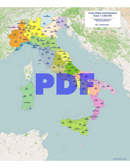 Cè una tendenza pensione preoccupazione mappa italia con regioni e