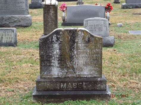 Mary Clouse Mabe Find A Grave Memorial