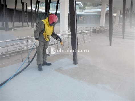 Очистка бетонных поверхностей и камня