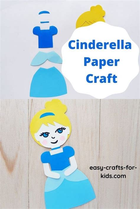 Cinderella Craft With Paper Easy Crafts For Kids Cinderella Crafts