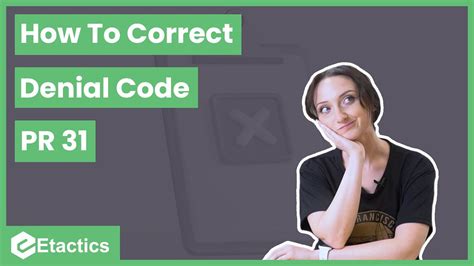 How To Correct Denial Code Pr Youtube