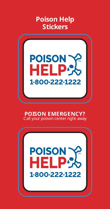 Poison Help Stickers Ohio Poison Centers