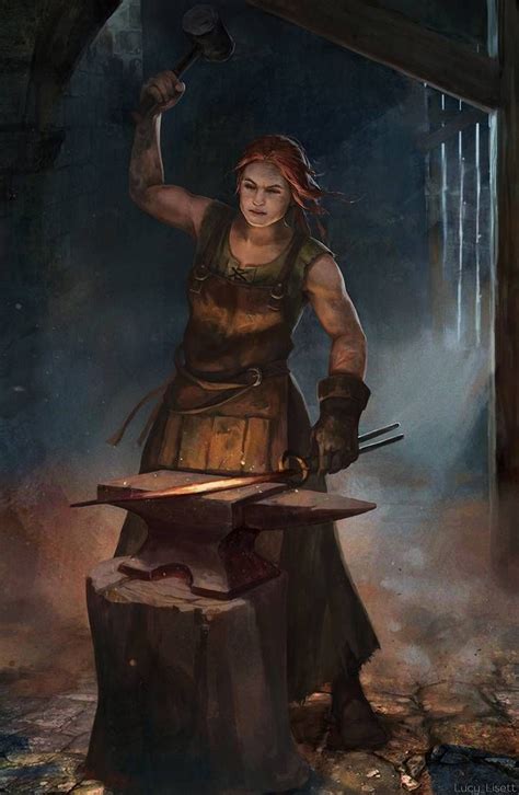 Blacksmith By Lucy Lisett On Deviantart Heroic Fantasy Fantasy Warrior