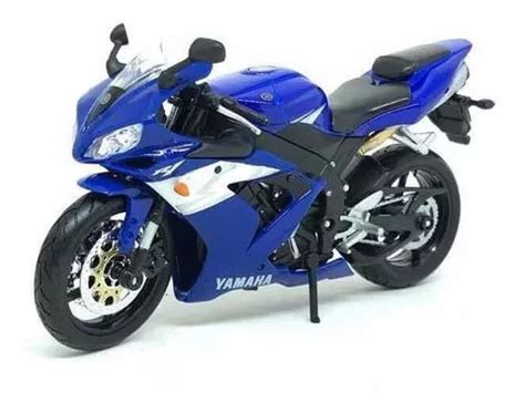 Miniatura De Moto Yamaha Yzf R1 Azul 1 12 Maisto Parcelamento Sem Juros