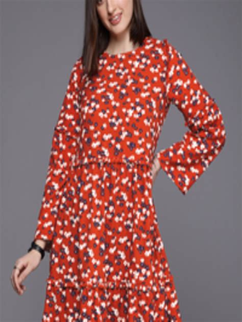 Buy Allen Solly Woman Floral Print Fit And Flare Dress Dresses For