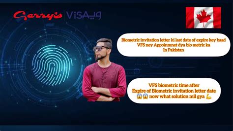 Canada VFS Biometric Appointment Mil Gya After Biometric Expire Last