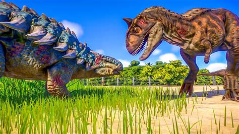 TORO Vs BUMPY CAMP CRETACEOUS FIGHT JURASSIC WORLD EVOLUTION 2