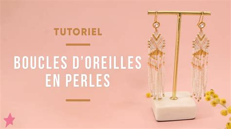 Tuto Diy Boucles D Oreilles Franges Tissage Brick Stitch Perles