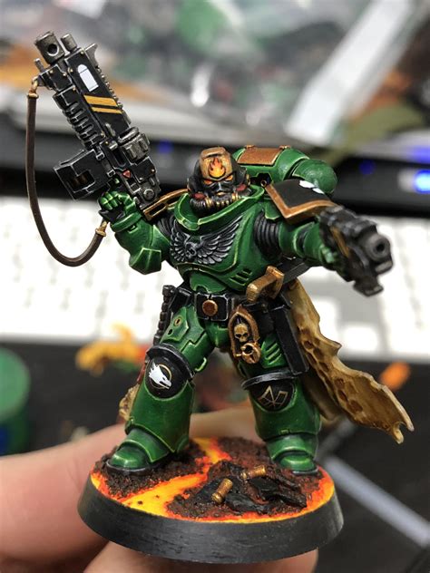 Salamanders Primaris Lieutenant By Titan Warhammer Salamanders