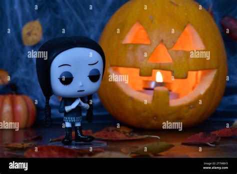 Funko Pop Action Figure Of Wednesday Addams From Animated Film The