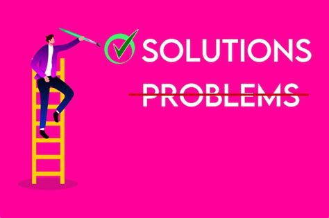 Premium Vector | Focusing on solutions not problems 