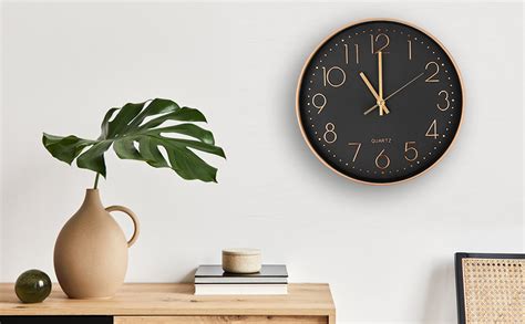 Czemo Horloge Murale Moderne Silencieuse Quartz Cm Chiffres