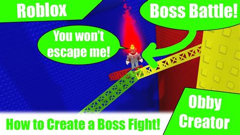 How To Make A Boss Battle In Obby Creator Roblox Obby Creator