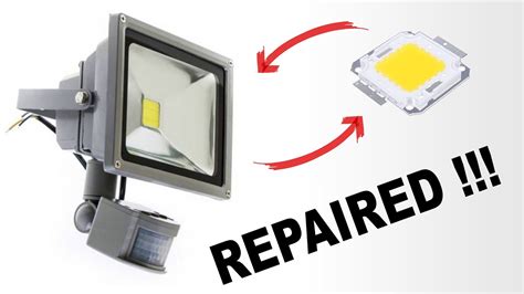 How To Repair LED Lamp Floodlight Reflector YouTube