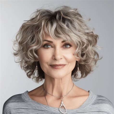 27 Flattering Curly Hairstyles For Women Over 60 Curly Hair Styles Medium Hair Styles Curly