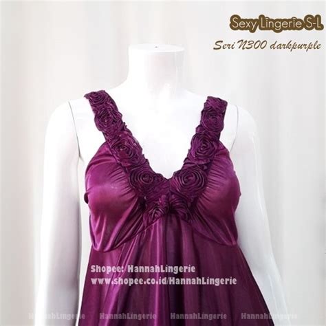 Jual Baju Tidur Seksi Hot Glossy Cantik Menggoda Hannah Lingerie Original Malam Pertama