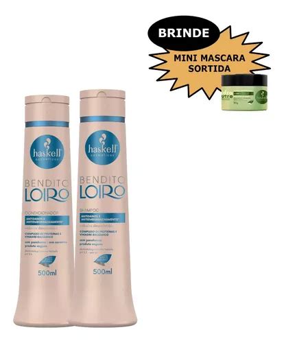 Haskell Bendito Loiro Shampoo Cond Ml Brinde Parcelamento Sem